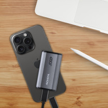 External SSD, ADATA, SE880, 2TB, USB-C, Write speed 2000 MBytes / sec, Read speed 2000 MBytes / sec, AELI-SE880-2TCGY