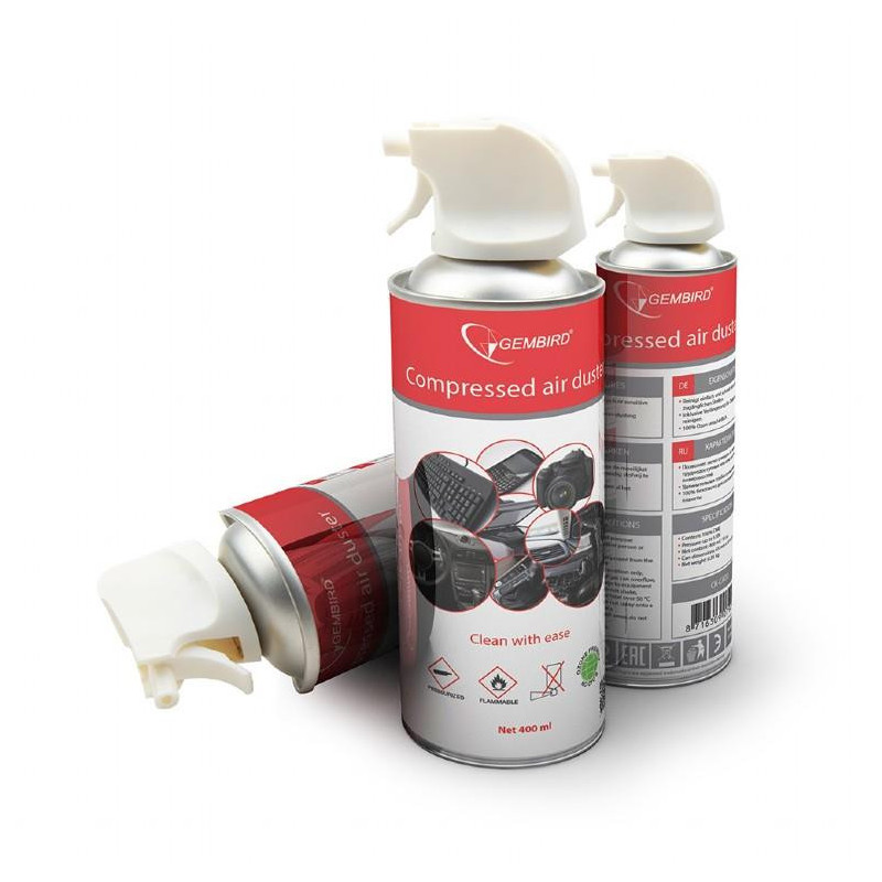 COMPRESSED AIR DUSTER 400ML / CK-CAD-FL400-01 GEMBIRD