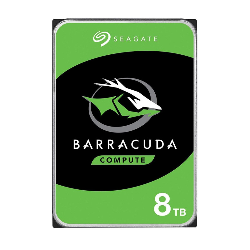 HDD, SEAGATE, Barracuda, 8TB, SATA 3.0, 256 MB, 5400 rpm, Discs / Heads 4 / 8, 3,5", ST8000DM004
