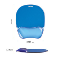PELĖS KILTAS CRYSTAL GEL / BLUE 9114120 FELLOWES