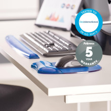 MOUSE PAD CRYSTAL GEL / BLUE 9114120 FELLOWES