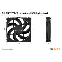 CASE FAN 140MM SILENT WINGS 4 / BL097 BE TYLUS CASE FAN 140MM SILENT WINGS 4 / BL097 BE TYLUS