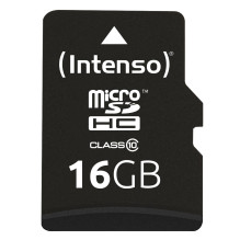MEMORY MICRO SDHC 16GB C10 / W / ADAPTER 3413470 INTENSO