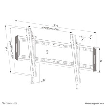 TV SET ACC WALL MOUNT / WL35-550BL16 NEOMOUNTS TV SET ACC WALL MOUNT / WL35-550BL16 NEOMOUNTS