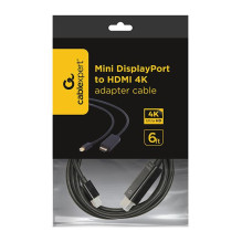 CABLE MINI-DP TO HDMI 1.8M / CC-MDP-HDMI-6 GEMBIRD CABLE MINI-DP TO HDMI 1.8M / CC-MDP-HDMI-6 GEMBIRD