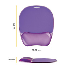 MOUSE PAD CRYSTAL GEL / PURPLE 9144104 FELLOWES