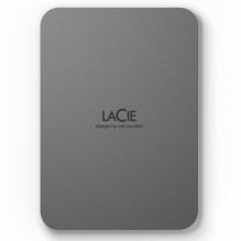 Išorinis HDD, LACIE, saugus mobilusis diskas, STLR4000400, 4TB, USB-C, USB 3.2, pilka spalvų erdvė, STLR4000400