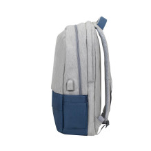 NB KURIŠNĖ APSAUGINĖ 17,3 colio / 7567 GREY / DARK BLUE RIVACASE