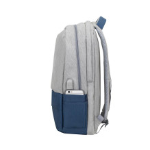 NB KURIŠNĖ APSAUGINĖ 17,3 colio / 7567 GREY / DARK BLUE RIVACASE