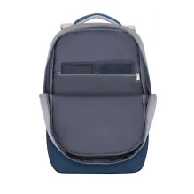 NB BACKPACK ANTI-THEFT 17.3" / 7567 GREY / DARK BLUE RIVACASE