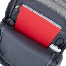 NB BACKPACK ANTI-THEFT 17.3" / 7567 GREY / DARK BLUE RIVACASE
