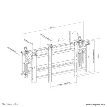 TV SET ACC WALL MOUNT BLACK / LED-VW2000BLACK NEOMOUNTS