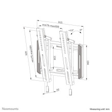TV SET ACC WALL MOUNT / WL35-550BL12 NEOMOUNTS TV SET ACC WALL MOUNT / WL35-550BL12 NEOMOUNTS