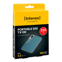 External SSD, INTENSO, TX100, 250GB, USB-C, 3826440