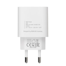 MOBILIŲJŲ Įkroviklio sienelė / BALTAS PS4101 W00 RIVACASE