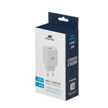 MOBILIŲJŲ Įkroviklio sienelė / BALTAS PS4101 W00 RIVACASE