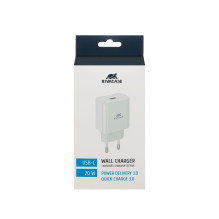 MOBILIŲJŲ Įkroviklio sienelė / BALTAS PS4101 W00 RIVACASE
