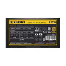 Power Supply, XILENCE, 750 Watts, Efficiency 80 PLUS GOLD, PFC Active, XN173