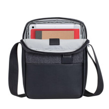 PLASTETĖS DĖKLAS CROSSBODY 11' / 8811 BLACK MELANGE RIVACASE