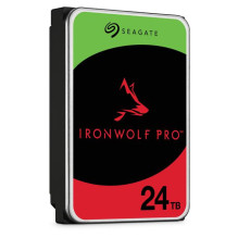 HDD, SEAGATE, IronWolf Pro, 24TB, SATA, 512 MB, 7200 rpm, Discs / Heads 10 / 20, 3,5", ST24000NT002