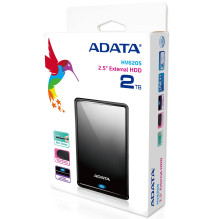 Išorinis HDD, ADATA, HV620S, 2TB, USB 3.1, spalva juoda, AHV620S-2TU31-CBK