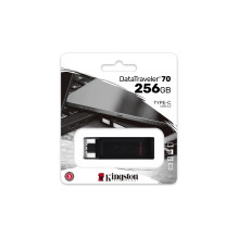 MEMORY DRIVE FLASH USB-C 256GB / DT70 / 256GB KINGSTON MEMORY DRIVE FLASH USB-C 256GB / DT70 / 256GB KINGSTON