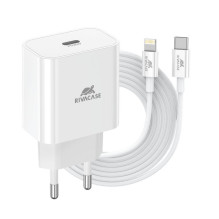 MOBILIŲJŲ Įkroviklio sienelė / BALTAS PS4101 WD5 RIVACASE