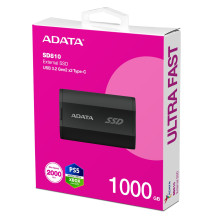 Išorinis SSD, ADATA, SD810, 1TB, USB-C, Rašymo greitis 2000 MB/s, Skaitymo greitis 2000 MB/s, SD810-1000G-CBK
