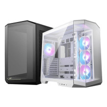 Case, MSI, MAG PANO 100R PZ, MidiTower, Case product features Transparent panel, ATX, MicroATX, MiniITX, Colour White, M