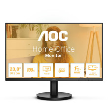 LCD Monitor, AOC, 24", Panel VA, 1920x1080, 16:9, 100 Hz, Matte, 1 ms, Speakers, Tilt, Colour Black, 24B3HMA2