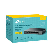 Komutatorius, TP-LINK, LS106LP, PoE prievadai 4, LS106LP