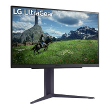 LCD Monitor, LG, 27", Panel IPS, 2560x1440, 16:9, 180Hz, 1 ms, Pivot, Height adjustable, Tilt, Colour Black, 27GS85