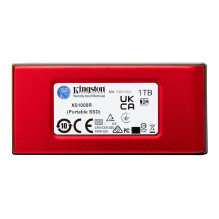 Išorinis SSD, KINGSTON, XS1000, 1TB, USB 3.2, Rašymo greitis 1000 MB/s, Skaitymo greitis 1050 MB/s, SXS1000R / 1000G