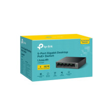 Komutatorius, TP-LINK, LS105GP, PoE+ prievadai 4, LS105GP