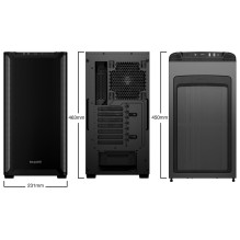 Case, BE QUIET, PURE BASE 501, MidiTower, ATX, MicroATX, MiniITX, Colour Black, BG073