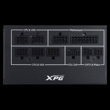 Maitinimo šaltinis, ADATA, XPG CORE REACTOR II VE, 850 vatų, efektyvumas 80 PLUS GOLD, COREREACTORIIVE850G-BKCEU