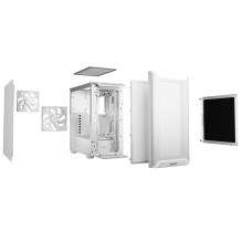 Dėklas, BE QUIET, PURE BASE 501, MidiTower, neįtraukta, ATX, MicroATX, MiniITX, balta spalva, BG075