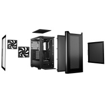 Case, BE QUIET, PURE BASE 501, MidiTower, Not included, ATX, MicroATX, MiniITX, Colour Black, BGW74