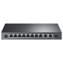 Switch, TP-LINK, TL-SG1210PP, 9x10Base-T / 100Base-TX / 1000Base-T, 1x10 / 100 / 1000BASE-T / SFP combo, PoE+ ports 6, T