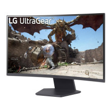 LCD Monitor, LG, 27GS60QC-B, 27", Gaming / Curved, Panel VA, 2560x1440, 16:9, 180 Hz, Matte, 1 ms, Tilt, Colour Bla