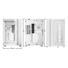 Dėklas, BE QUIET, LIGHT BASE 600 LX, bokštas, ATX, MicroATX, MiniITX, spalva balta, BGW68