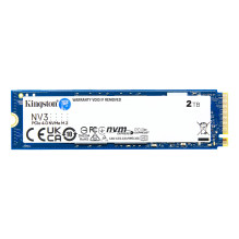 SSD, KINGSTON, NV3, 2TB, M.2, PCIE, NVMe, 3D NAND, Write speed 5000 MBytes / sec, Read speed 6000 MBytes / sec, TBW 640 
