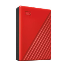 Išorinis HDD, WESTERN DIGITAL, My Passport, 6TB, USB 2.0, USB 3.2, raudona spalva, WDBR9S0060BRD-WESN