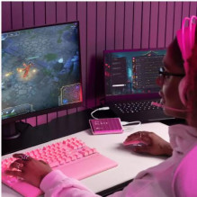 Išorinis HDD, WESTERN DIGITAL, P10 žaidimų diskas, WDBA2W0020BPK-WESN, 2TB, USB 3.2, rožinė spalva, WDBA2W0020BPK-WES1