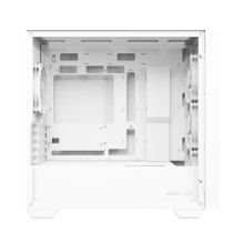 Case, ASUS, A21 PLUS, MidiTower, Case product features Transparent panel, Not included, MicroATX, MiniITX, Colour White,