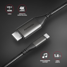 CABLE USB-C TO HDMI 1.8M / RVC-HI2MC AXAGON