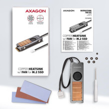 SSD ACC COOLER M.2 COPPER FAN / CLR-M2FAN AXAGON SSD ACC COOLER M.2 COPPER FAN / CLR-M2FAN AXAGON