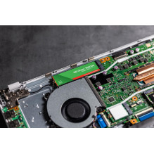 SSD, SANDISK, 150xTBW rating, MTBF 1.75 h, NVMe Yes, PCI Express 4.0, M.2, 500 GB, POWERED BY SANDISK, Green, WDS500G4G0