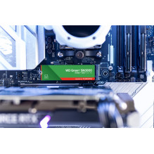 SSD, SANDISK, 150xTBW rating, MTBF 1.75 h, NVMe Yes, PCI Express 4.0, M.2, 500 GB, POWERED BY SANDISK, Green, WDS500G4G0