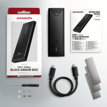 SSD ACC ENCLOSURE M.2 NVME / USB-C EEM2-UB2 AXAGON SSD ACC ENCLOSURE M.2 NVME / USB-C EEM2-UB2 AXAGON
